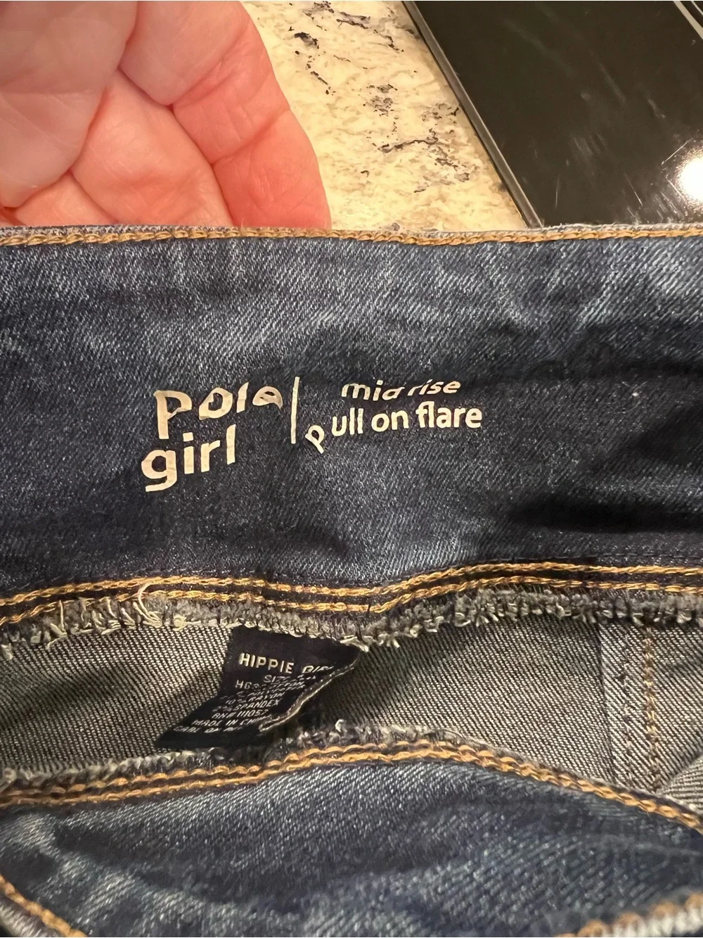 Hippie girl flare jeans 8
